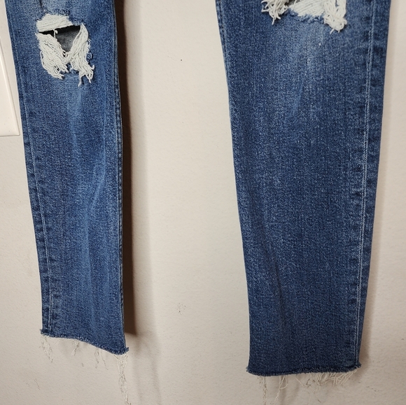 REDONE Ankle Crop Jeans Dusk Destroy Button Fly Womens Size 26 (2) - Picture 15 of 15